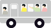 高速バスで、仙台駅からのアクセス（約1時間40分）