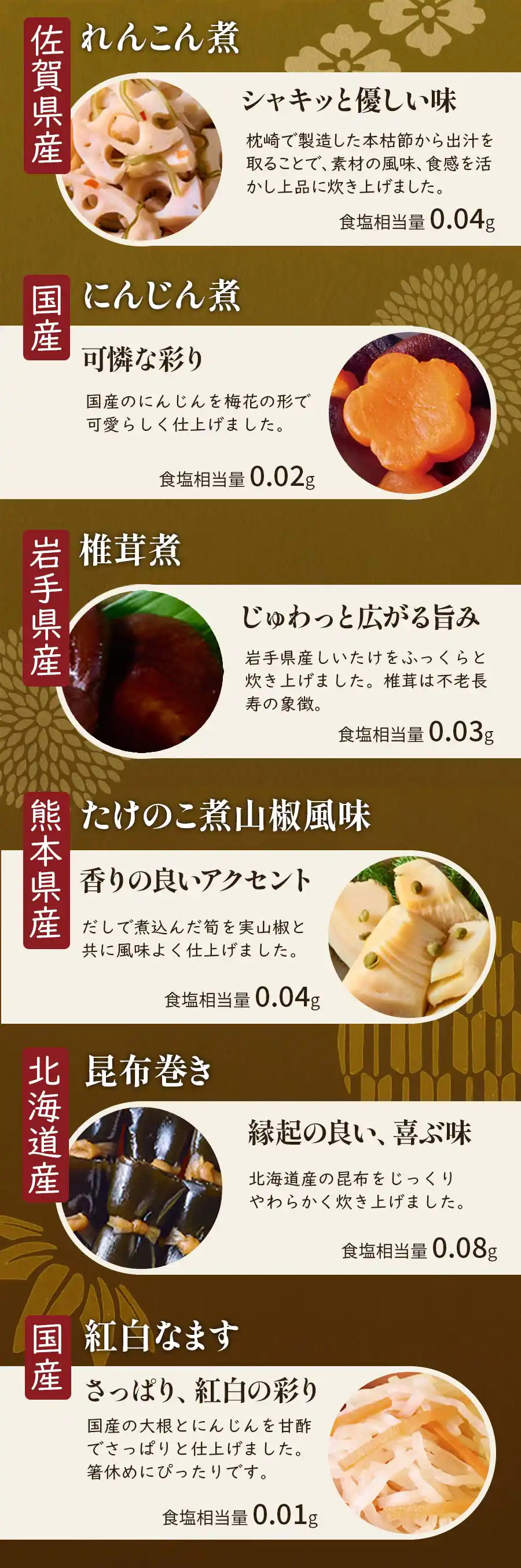 塩ぬき屋 無添加 ・国産・こだわり減塩おせち 3人前