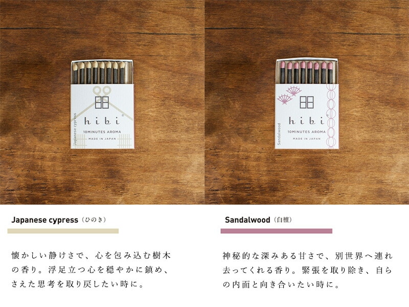 hibi 10MINUTES AROMA 和の香りレギュラーボックス （マットなし）