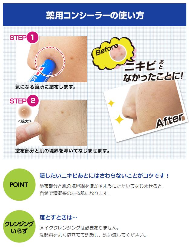 男子ニキビ　正しいローションのつけ方