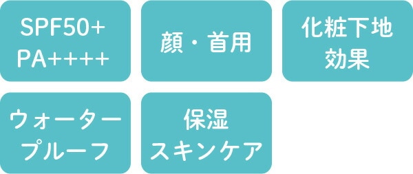 顔・首用 化粧下地 ウォータープルーフ 保湿スキンケア