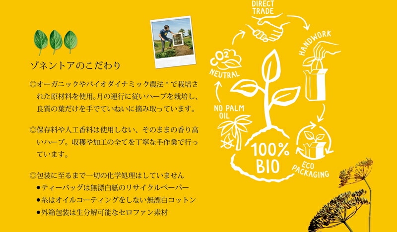 ゾネントア sonnentor こだわり