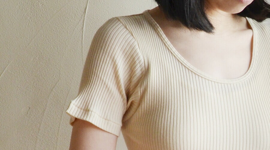 天衣無縫 てんいむほう リブ半袖シャツ