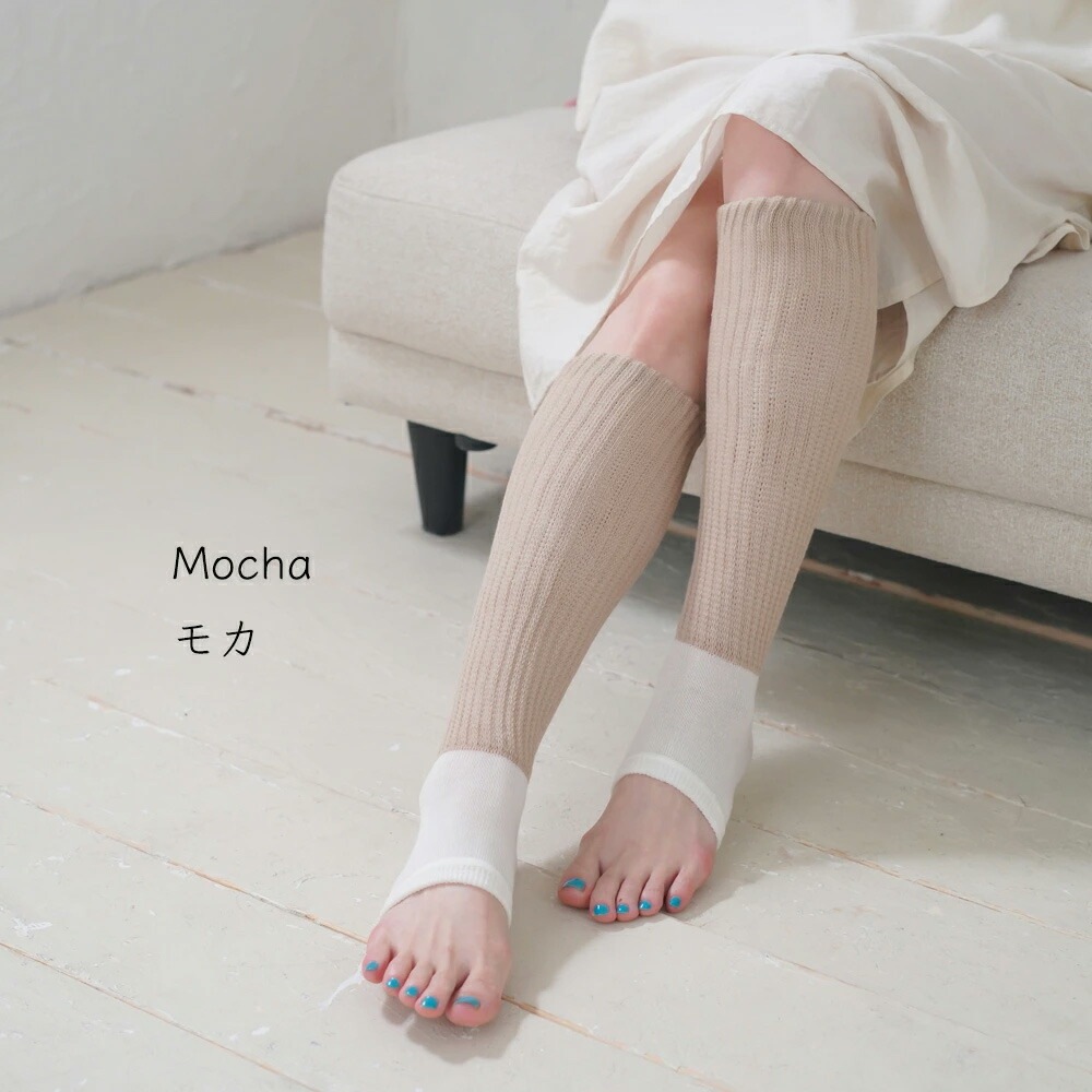 【WOOD WOOL YARN】【ウッドウールヤーン】足首ウォーマー付ナイトソックス