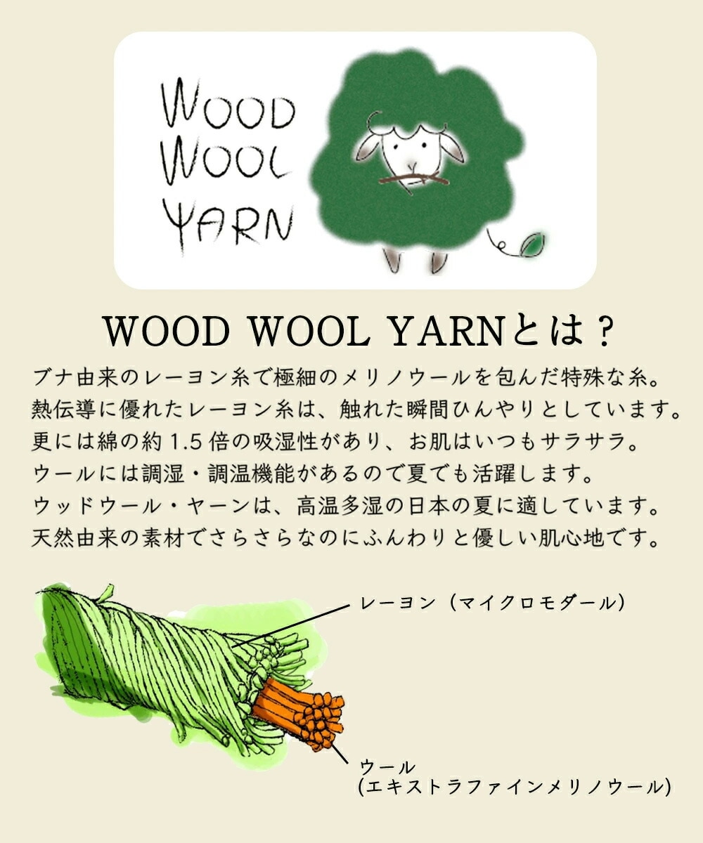 【WOOD WOOL YARN】【ウッドウールヤーン】UVカットアームカバー