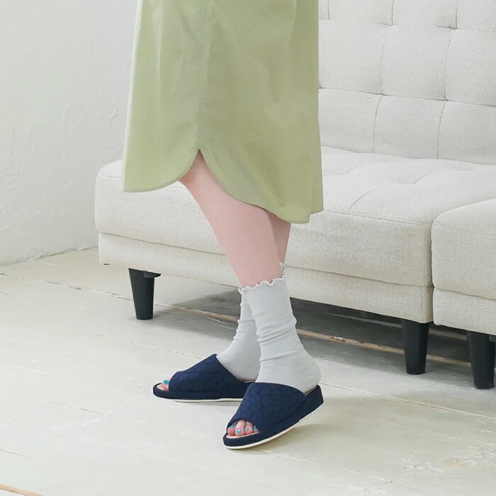 【WOOD WOOL YARN】【ウッドウールヤーン】オープントゥーソックス