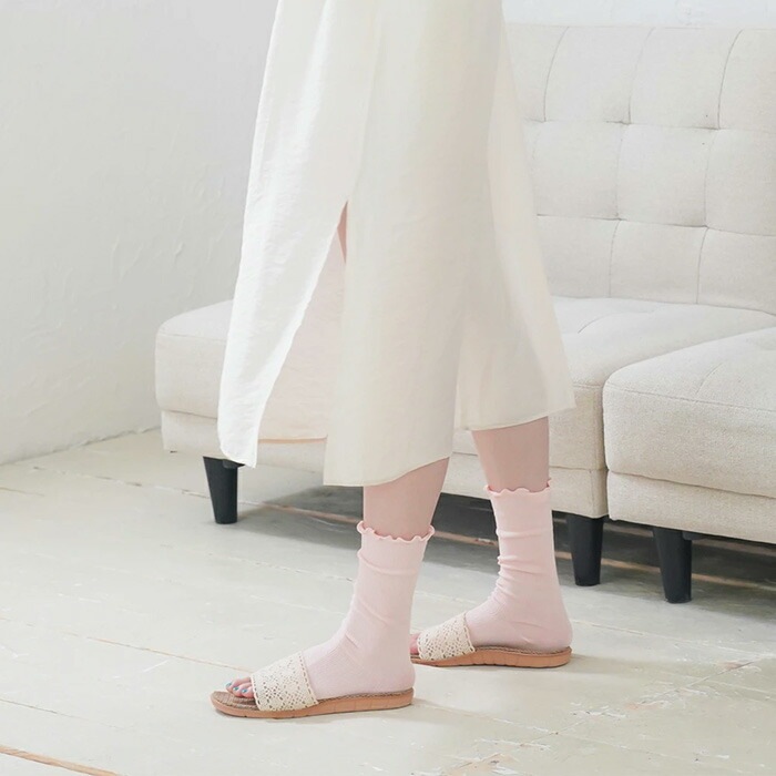 【WOOD WOOL YARN】【ウッドウールヤーン】オープントゥーソックス