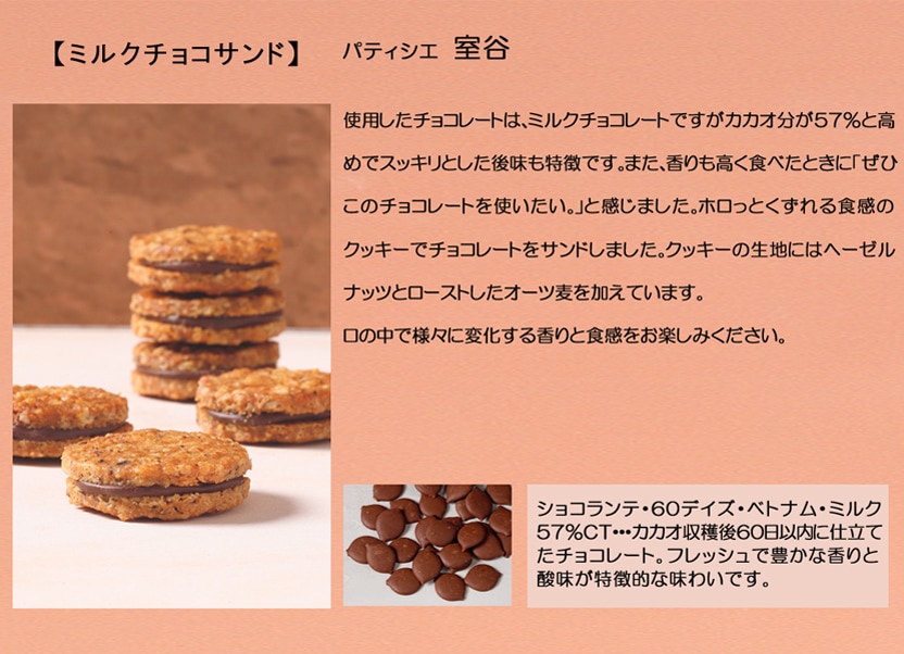 画像：ミルクチョコサンド説明画像