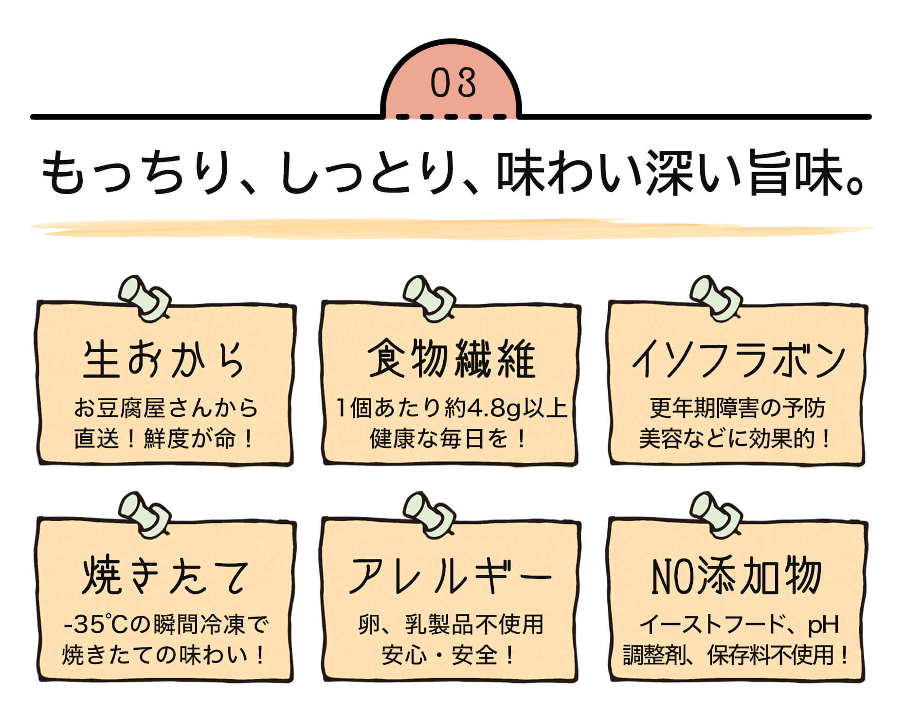 生おからパンの特徴｜味わい深い旨み