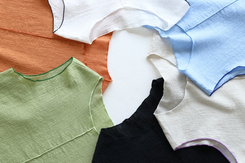 cotton crepe tanktop