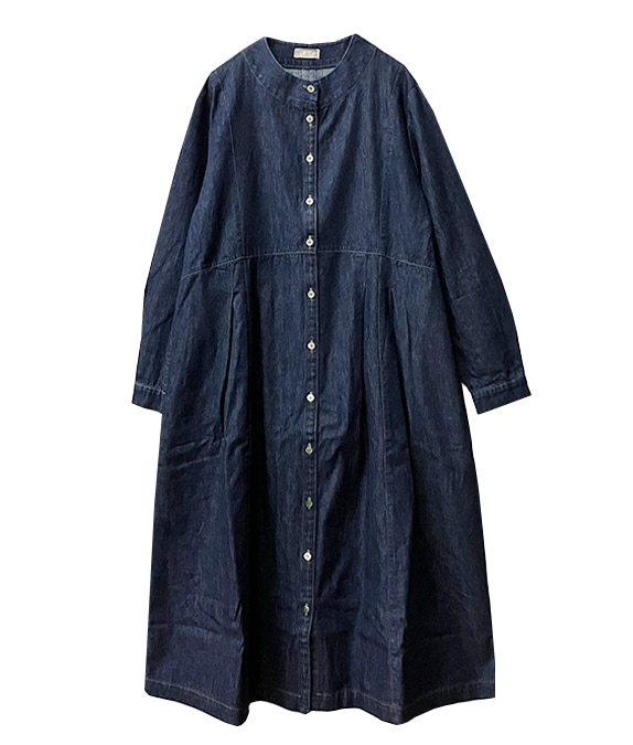 スラブデニムワンピース