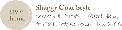 コーディネートShaggy Coat Style