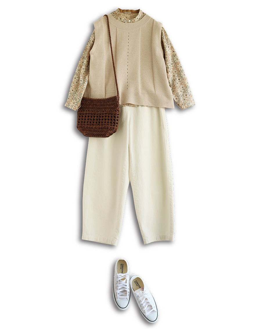 コーディネートSoft Beige Layers Style