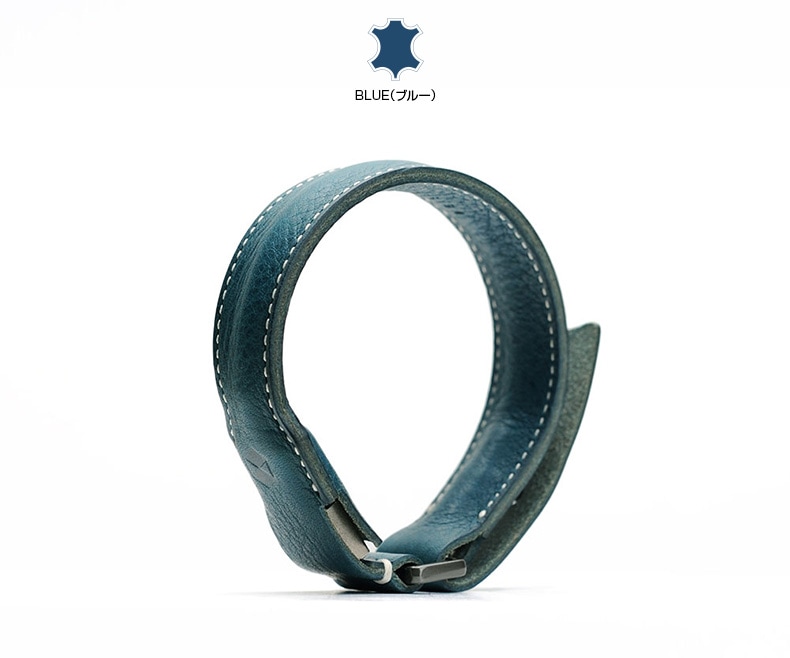 SLG Design Minerva Box Leather Bracelet Cableブルー