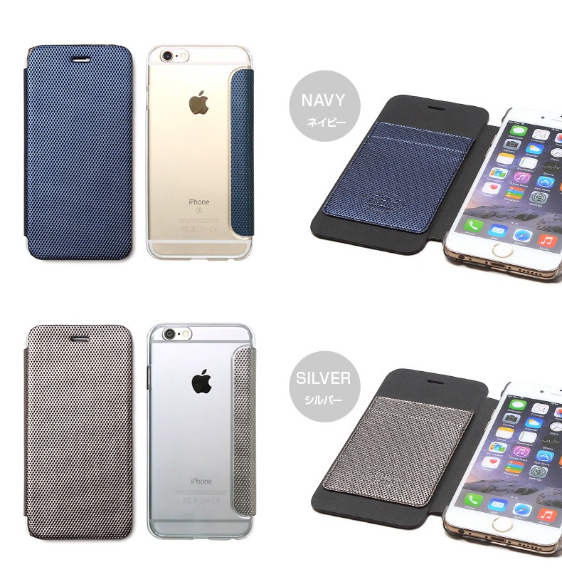 Iphone 6s 6 背面クリア 手帳型ケース Zenu Metallic 公式サイト