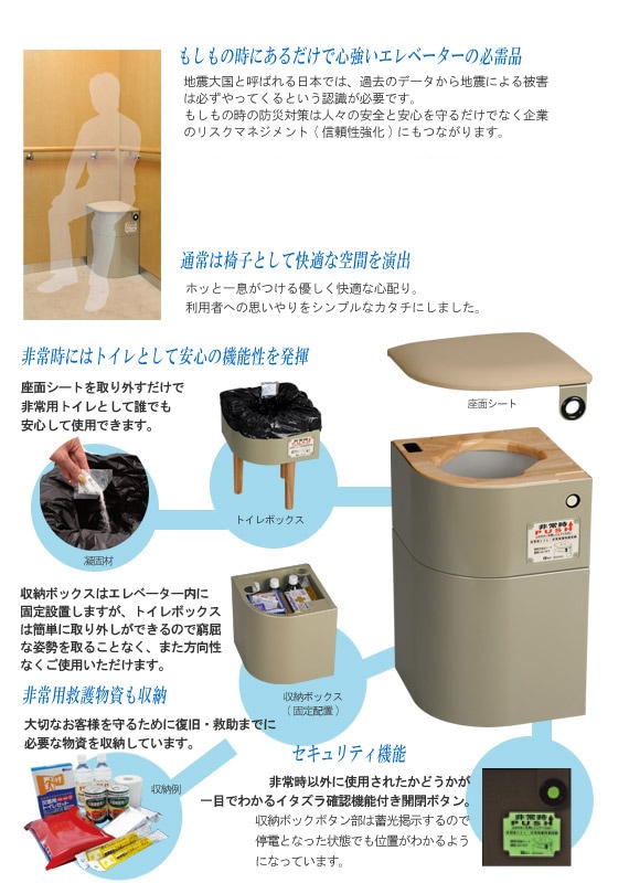 もしもの時にあるだけで心強いエレベーターの必需品