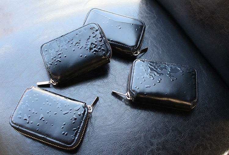 最新作ご予約開始【mu】本革 Rファスナー コンパクト財布 【DROP】［mu