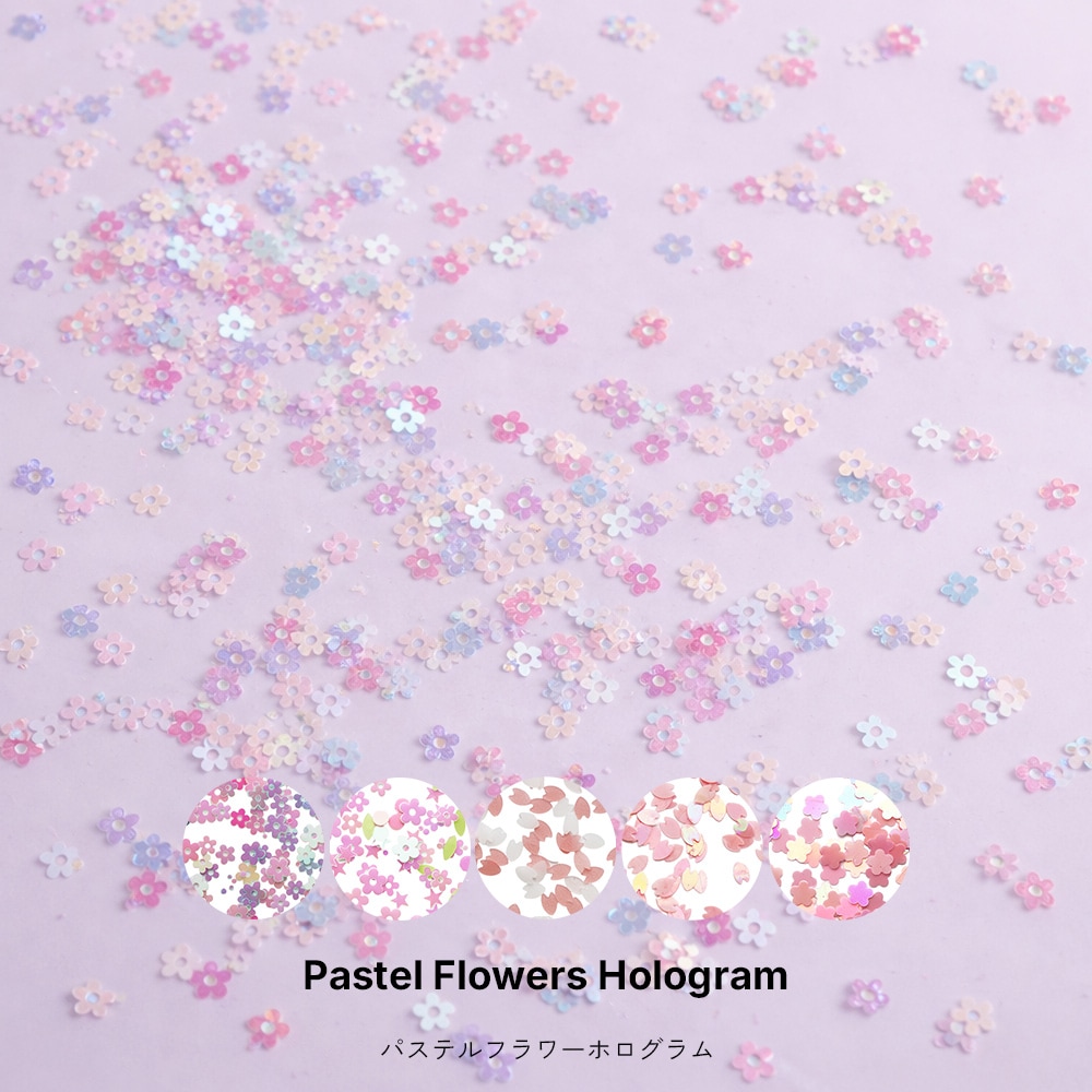 パステルフラワーホログラム
