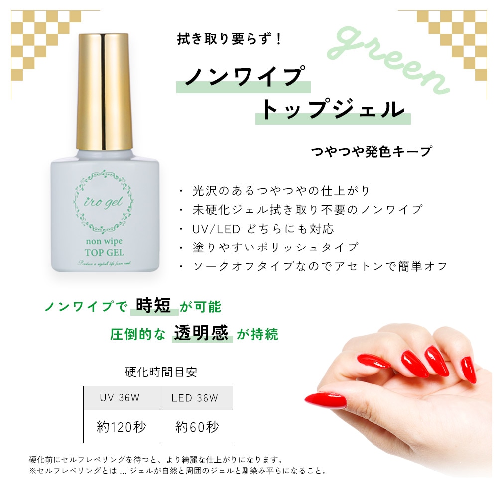 ネコポス送料無料】2026福袋 irogel ポリッシュジェル ベース トップ 5