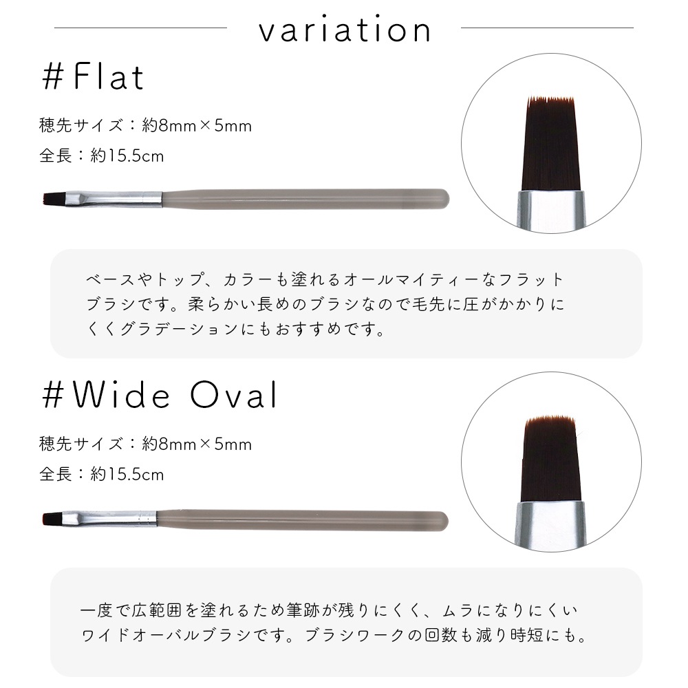 ネコポス送料無料】ネイルツール ジェルネイルブラシ クリアグレー [全