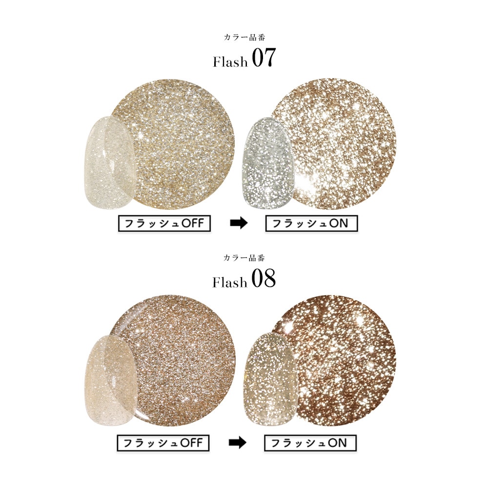 ネコポス送料無料】ネイルタウンジェル フラッシュジェル 全18色 3g