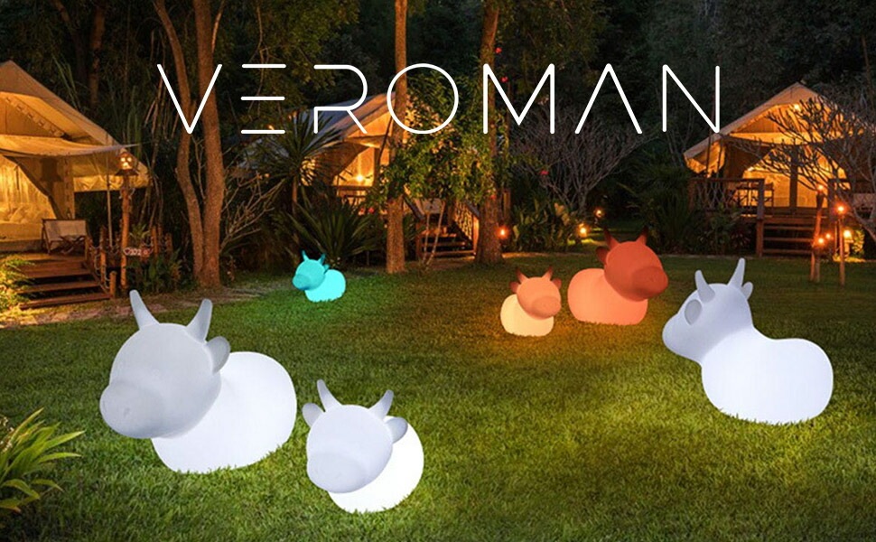 VeroMan LED ライト 牛 アニマル ライト 防水 屋外 庭 照明 飾り ...