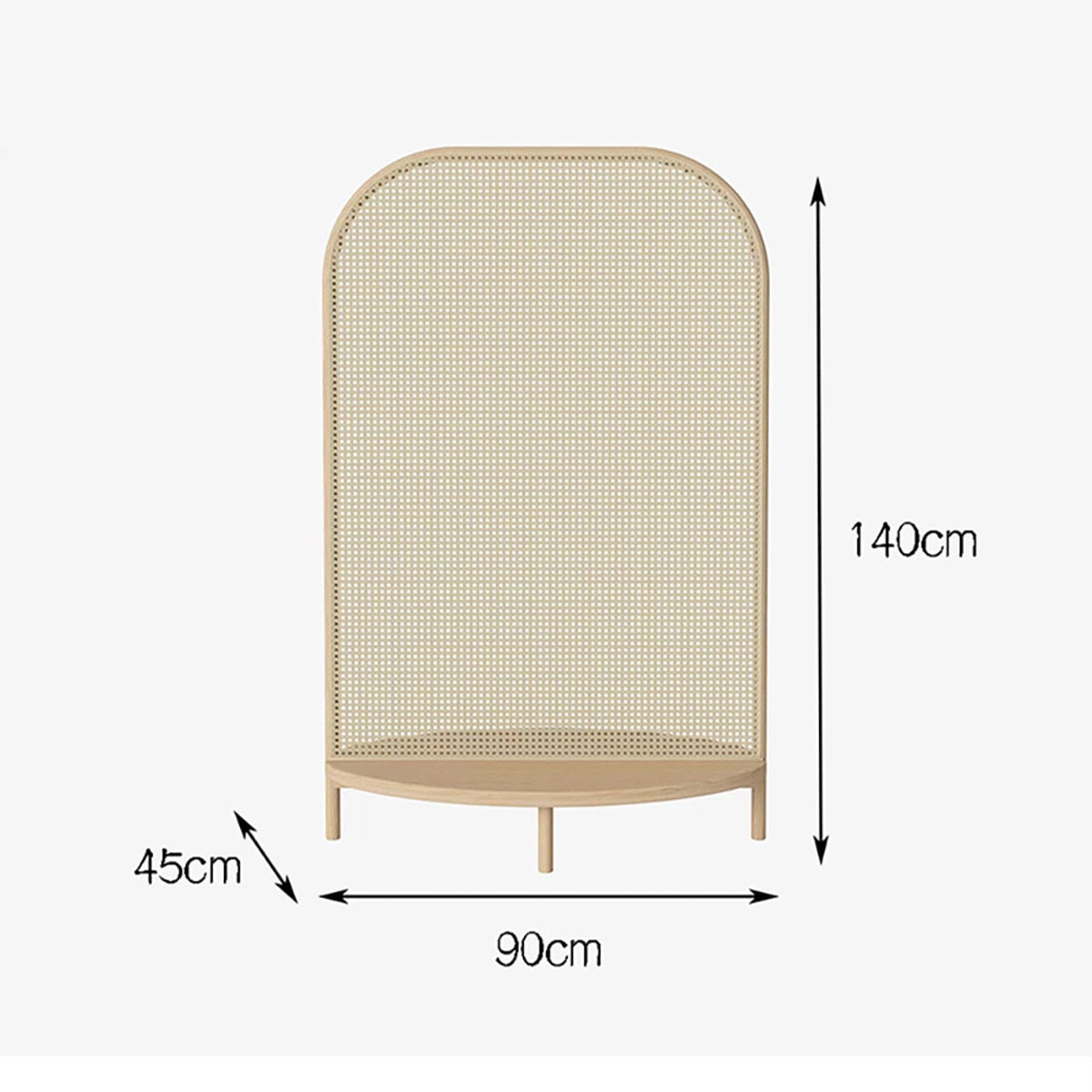 140cm] VeroMan ラタン編みラック 屏風 ラタン編み屏風 屏風ラック棚