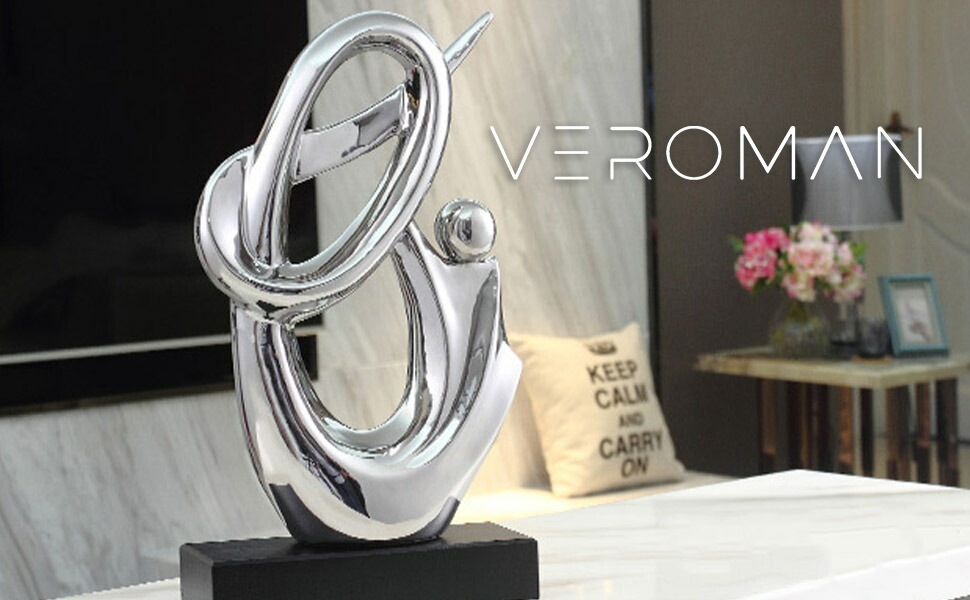 VeroMan 置物 シルバー 銀 オブジェ 高級感 ラグジュアリー 飾り 