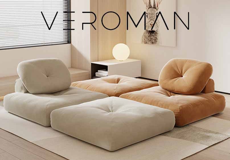 VeroMan 一人掛けソファ ソファ 折りたたみ式 ユニーク 肘掛けなし