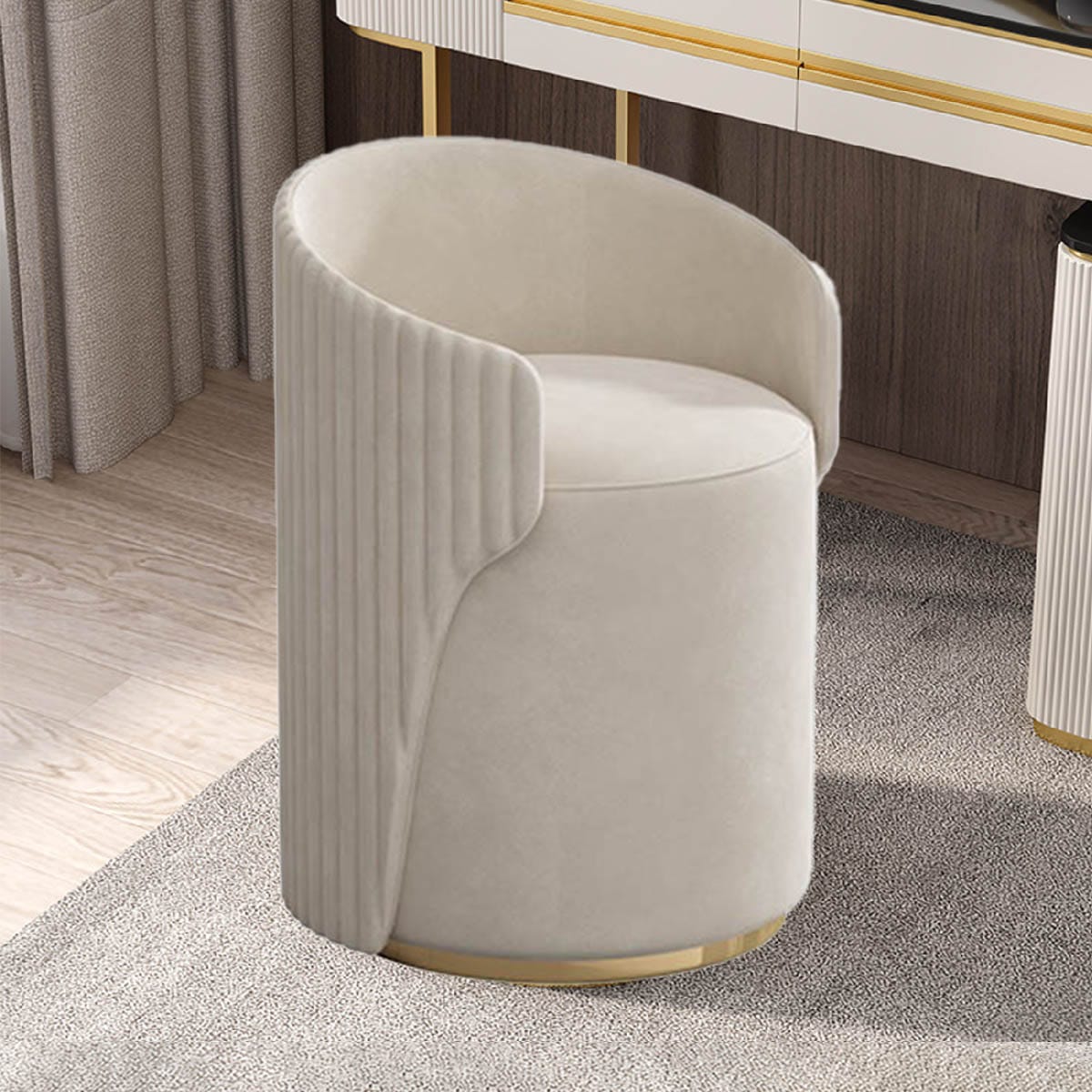 Roberto　(ロベルト） ブラウン クッション付きオットマン Roberto (ロベルト） ブラウン クッション付きオットマン