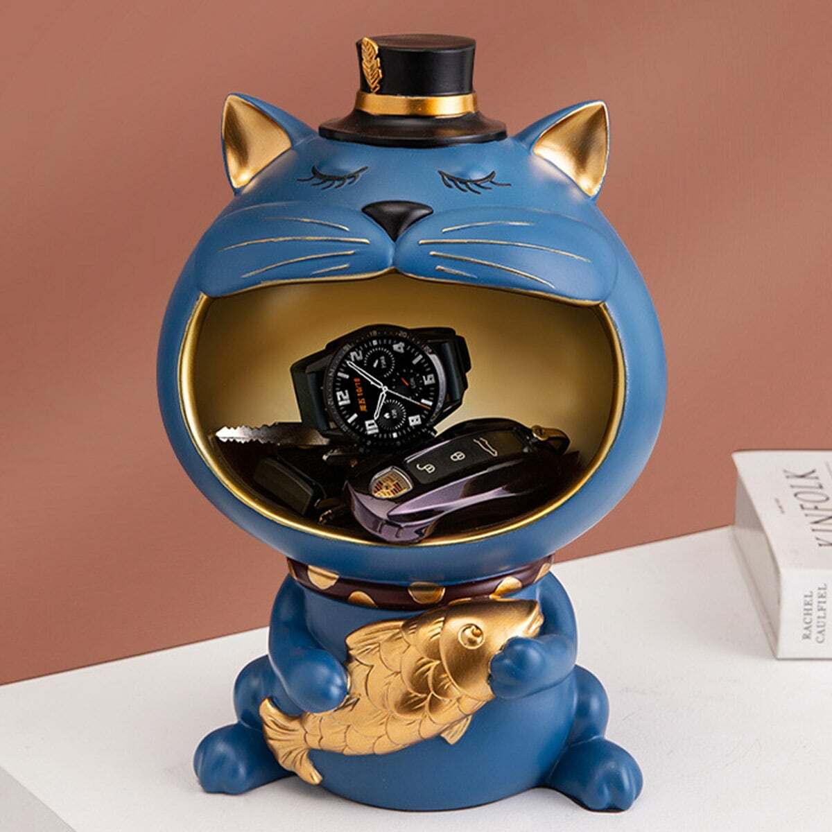 VeroMan 鍵置き ねこ 玄関収納 小物置き かわいい アクセサリー 収納