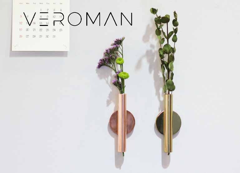 VeroMan 2本セット 壁掛け花瓶 ガラス 一輪挿し 花瓶 シンプル