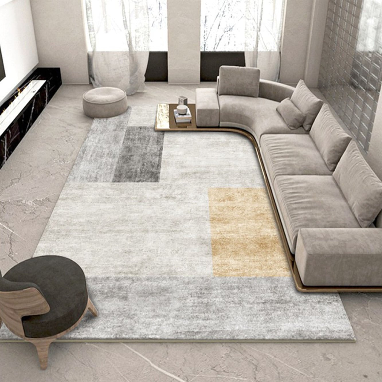 80cm×120cm] VeroMan ラグ ラグマット カーペット マット フロアマット