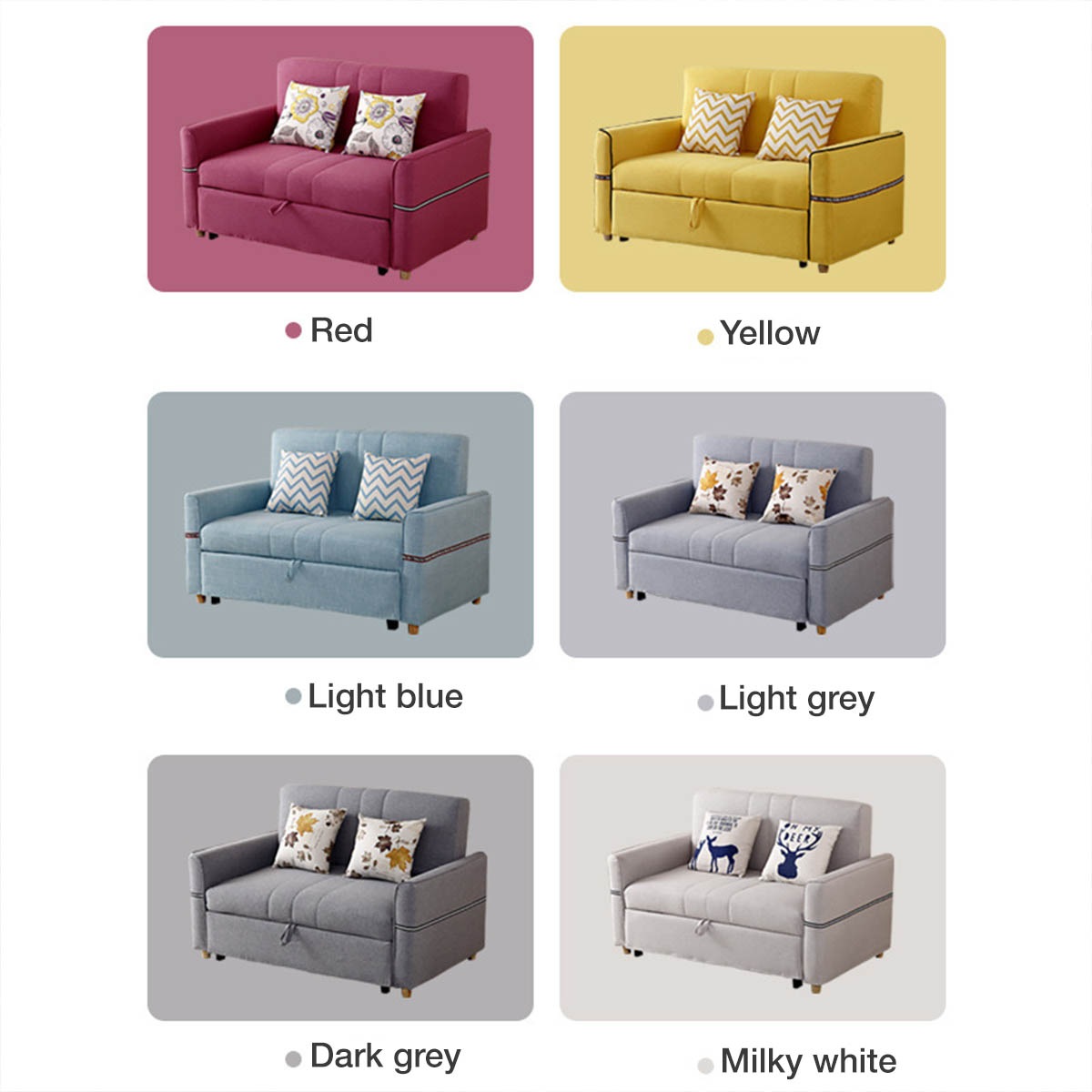 VeroMan ソファベッド ソファ カウチ カラフル シンプル エレガント