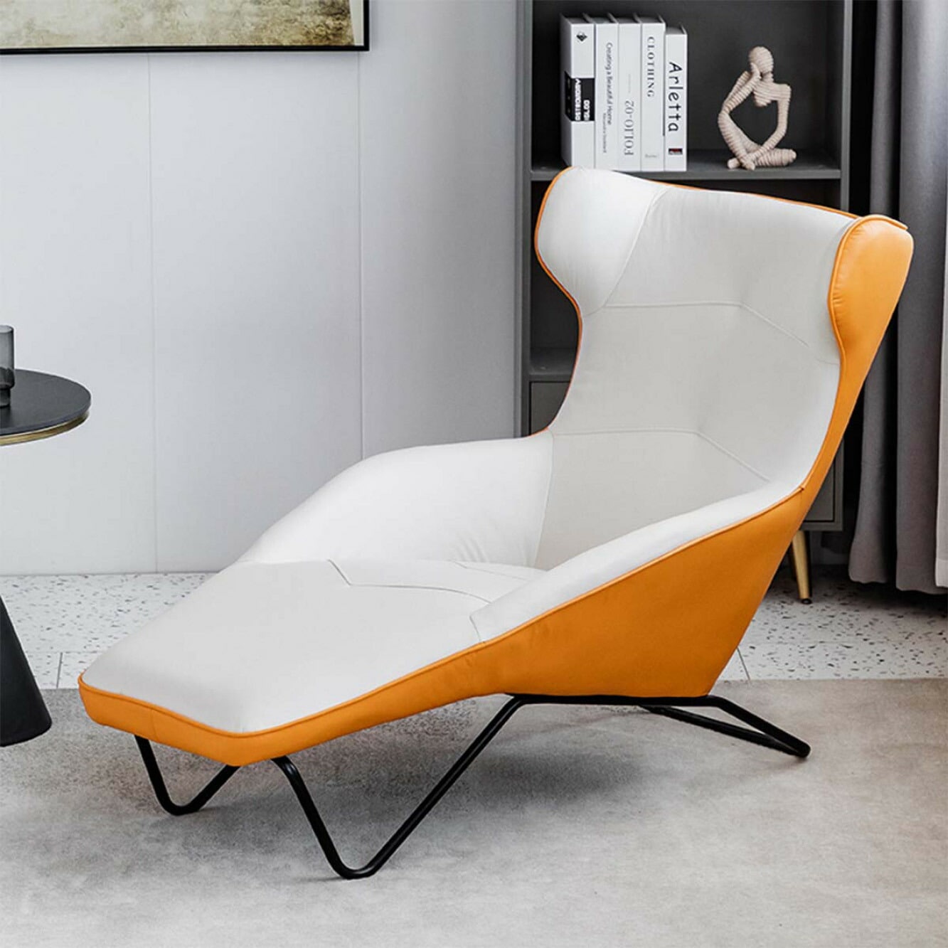 VeroMan 一人掛け カウチ チェア 寝れる椅子 椅子 クール エレガント