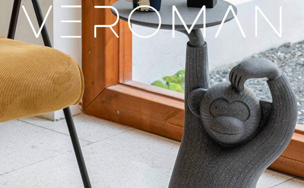 VeroMan サイドテーブル ベッドサイド ソファサイド 動物 アニマル 猿