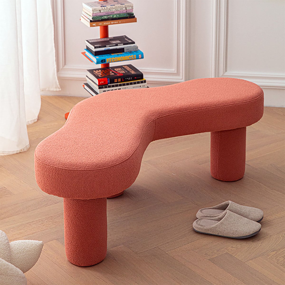 VeroMan うねうねソファ 雲のような ベンチ もこもこ スツール 低反発