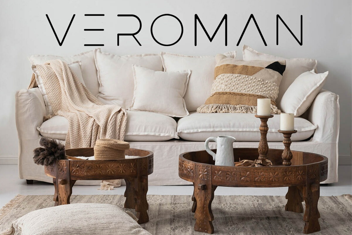 VeroMan ローテーブル 木彫刻 リビングテーブル サイドテーブル 展示台