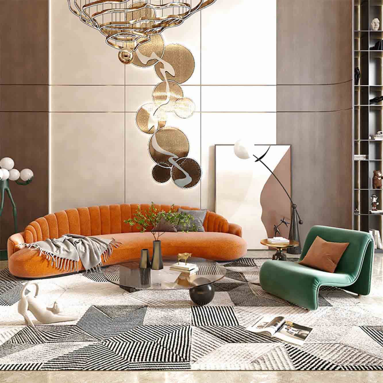 VeroMan ソファ 椅子 ロースタイル ローソファ 1人用 曲線美