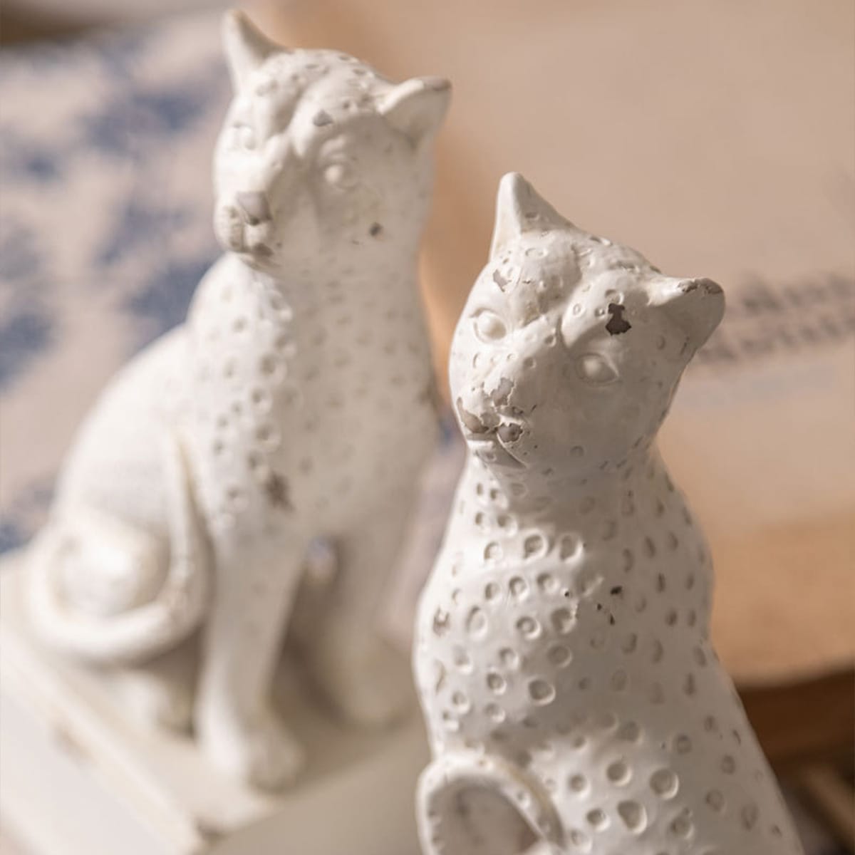 2個セット] VeroMan 彫刻レオパードブックエンド 彫刻デザインの