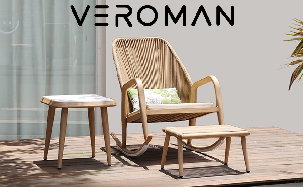 テーブルオットマンセット] VeroMan チェア 椅子 オットマン付き