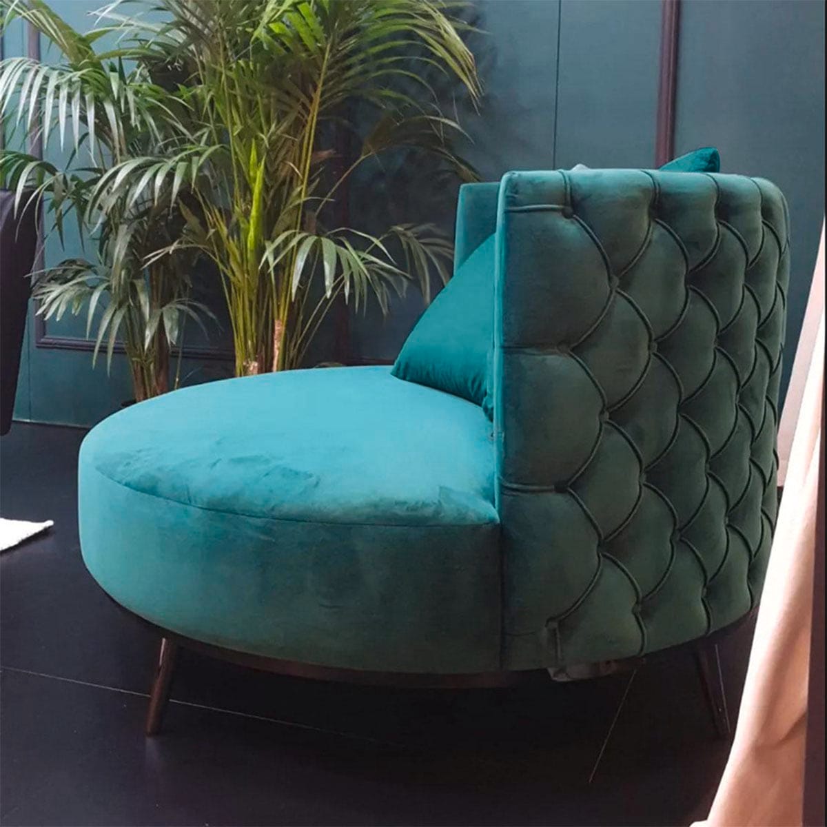 VeroMan ラウンドソファ カウチ ソファ クッション付き コーナー