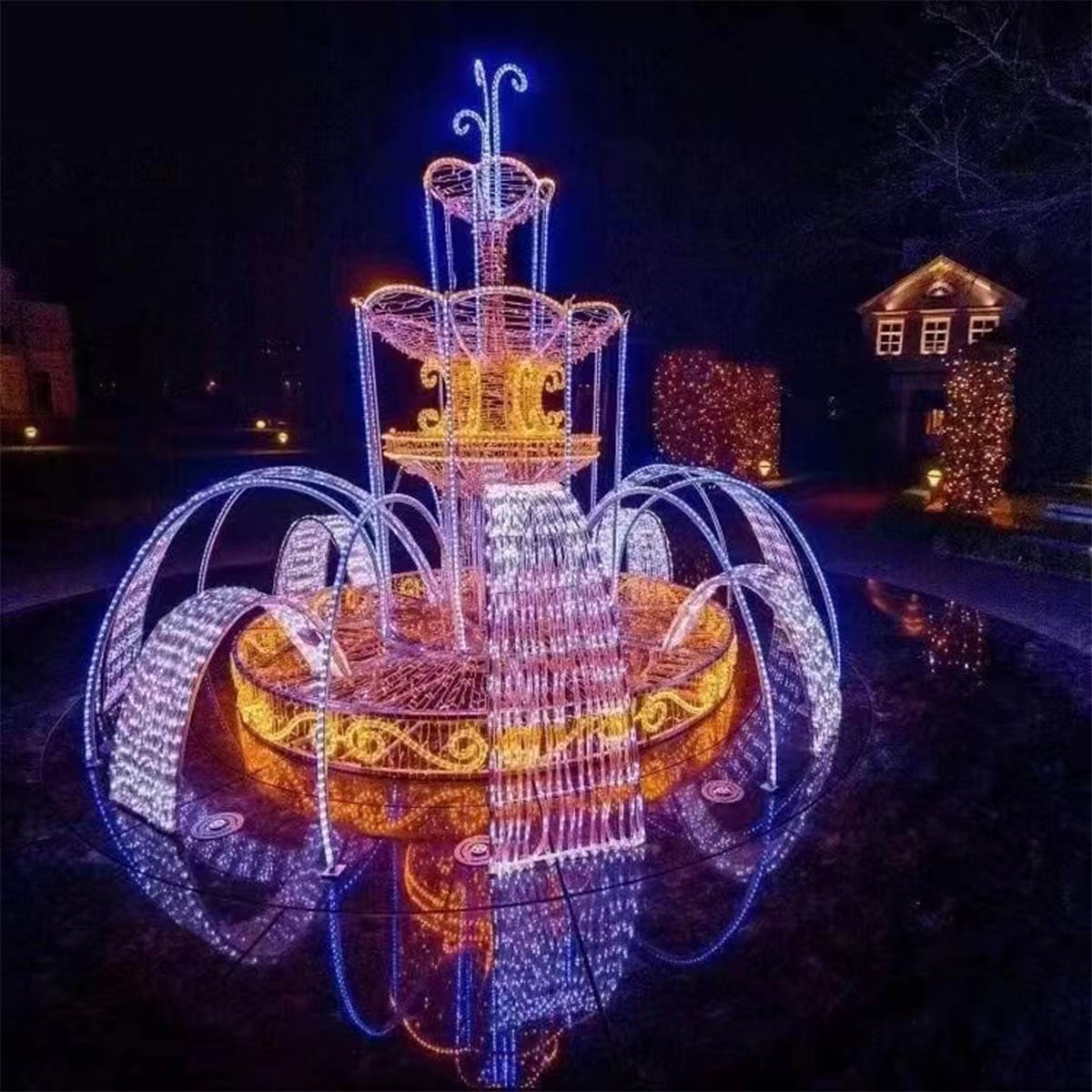 VeroMan 優雅な光の演出 大型イルミネーション噴水 商業施設向け