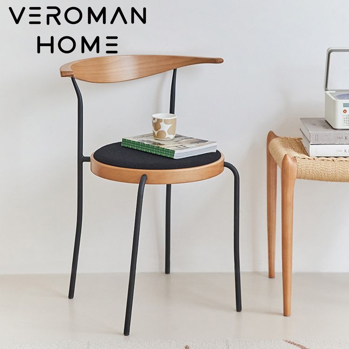 VeroMan ダイニングチェア 中古デザイン シンプルで軽奢な鉄製フレーム