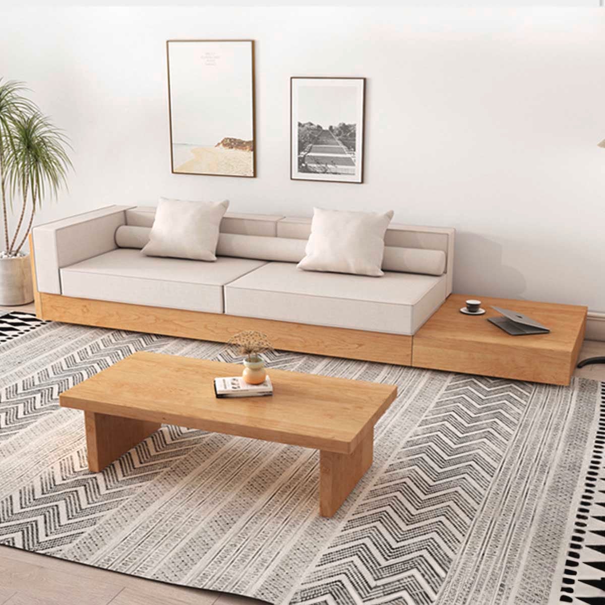 VeroMan 二人掛けソファ 木製ベース 北欧風デザイン 高密度クッション