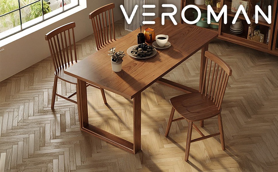 VeroMan ダイニングテーブル 北欧風シンプルデザイン 天然木松木素材