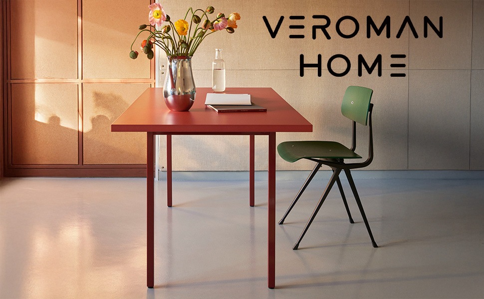 VeroMan モダンカラー ダイニングテーブル 長方形デザイン 個性派