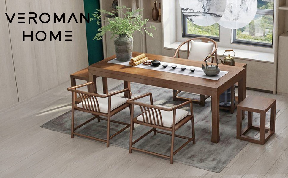 VeroMan テーブル 実木お茶テーブル 現代的でシンプルなデザイン 客室 