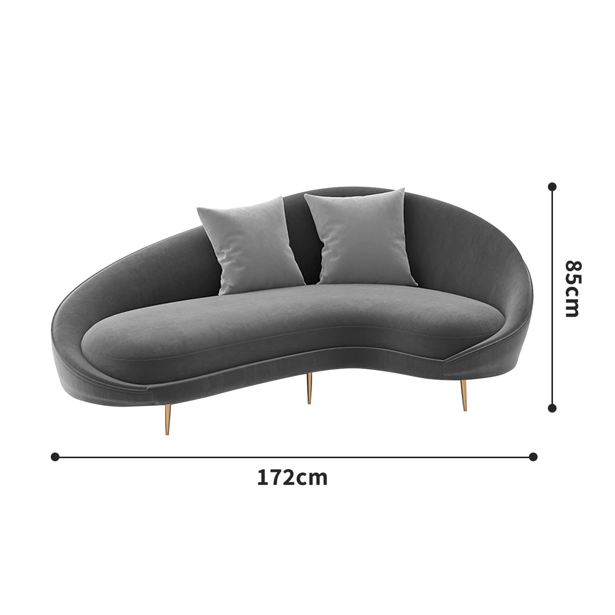 VeroMan アーチ型鉄脚ソファ ネット流行デザイン 快適なリラックス空間