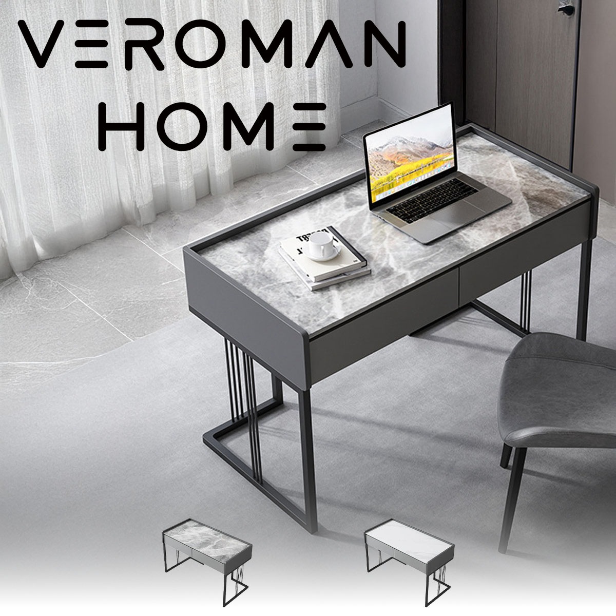 テーブルセット] VeroMan テーブル シンプルモダン岩板オフィスデスク 